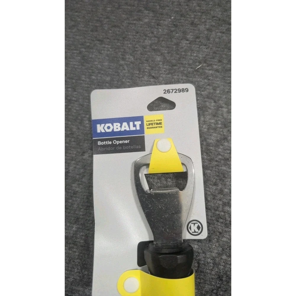 Kobalt Bottle Opener Blue Fathers Day Bar Novelty Gift Manual Handheld New NOS